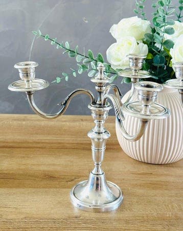 Candélabre Paire de Candélabres à 3 Branches – Maison, Antiquités & Art