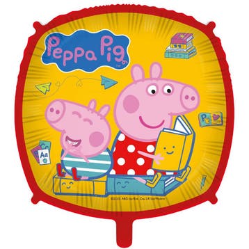 Peppa Pig Helium Ballon Vierkant Leeg 46cm, Verzenden