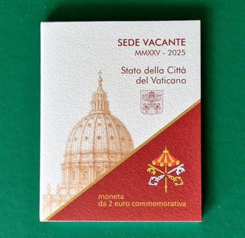 Vaticaan. 2 Euro 2025 (3 monete) (Zonder minimumprijs)