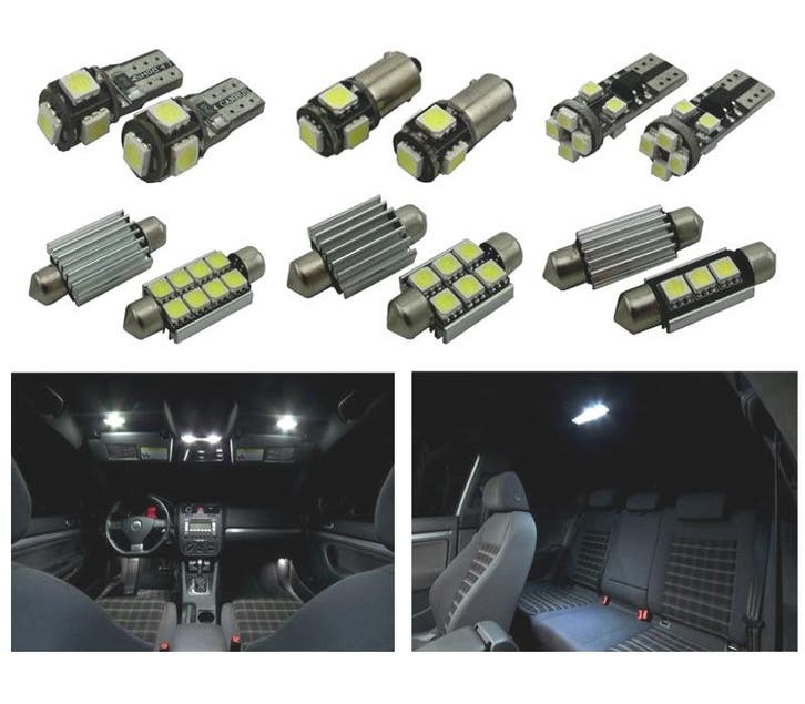 Kit 17 Ampoules Led Intérieur Pour Volkswagen Vw Golf 5 Gti, Autos : Pièces & Accessoires, Éclairage, Envoi