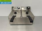 Acier inoxydable HCB Friteuse double 2 x 9 litres 230V, Verzenden