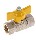 Rp 3/8 Pouce Gaz 2 Voies Poignée Papillon Vanne à Boisseau, Verzenden