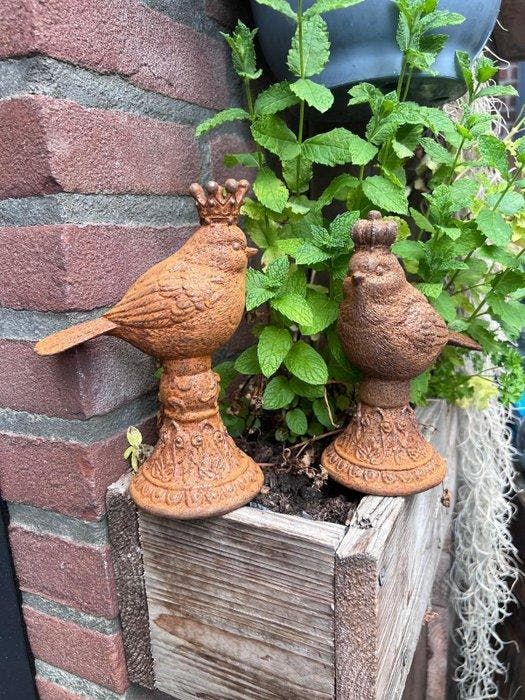 Decoratief ornament (2) - Europa - Een paar gietijzeren, Antiek en Kunst, Curiosa en Brocante