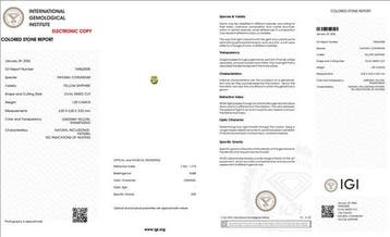 Sans prix de réserve - 1 pcs Jaune Saphir - 1.09 ct -