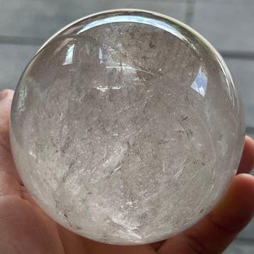 Good Quality AAA rock crystal sphere Kristal - Hoogte: 9 cm