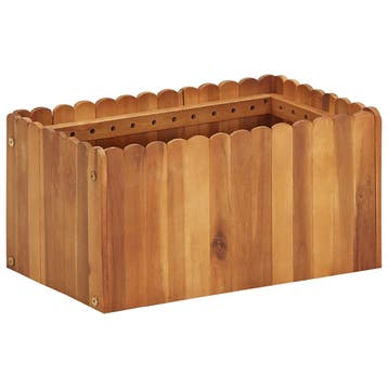 vidaXL Plantenbak verhoogd 50x30x25 cm massief acaciahout, Verzenden