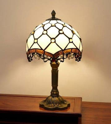 Estilo Tiffany - Lampe de table - Vitrail
