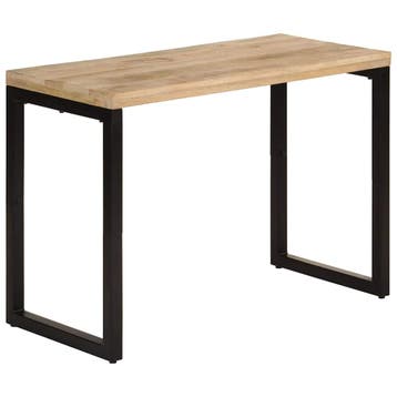vidaXL Eettafel 110x50x76 cm massief mangohout, Huis en Inrichting, Tafels | Eettafels, Verzenden, Nieuw