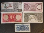 Egypte. - 5 Banknotes - Various Dates (Zonder minimumprijs), Postzegels en Munten