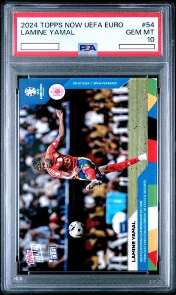 2024 Topps Now - UEFA Euro - Lamine yamal #54 Graded card -, Nieuw
