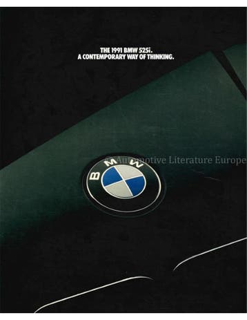 1991 BMW 5 SERIE BROCHURE ENGELS (USA)