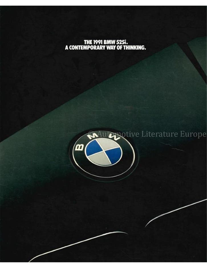 1991 BMW 5 SERIE BROCHURE ENGELS (USA), Boeken, Auto's | Folders en Tijdschriften