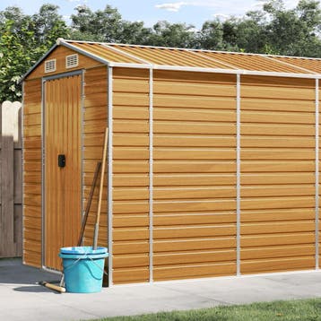 vidaXL Tuinschuur 191x980x198 cm gegalvaniseerd staal, Tuin en Terras, Verzenden, Nieuw