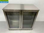 Acier inoxydable Backbar Bar Cooler Portes vitrées pliantes, Verzenden