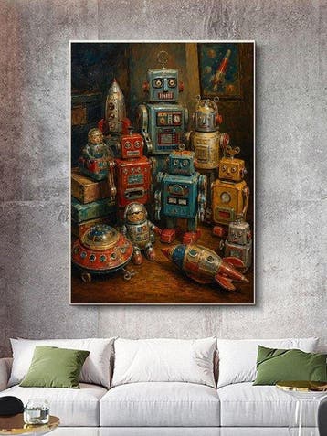 Shayer - Clockwork Companions - XL - 60x80cm - 1/1 Limited, Antiek en Kunst