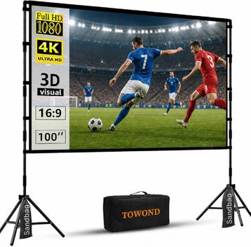 Projectiescherm 100 inch | Retour Deal | -34% Pak die kans!, Audio, Tv en Foto, Verzenden, Zo goed als nieuw