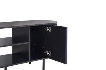 Lagos tv-dressoir , kleur donkerbruin (nieuw, outlet), Nieuw, Overige materialen