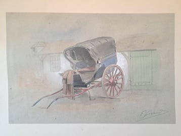 Eugene Giraud (1806-1881) - Carretto - NO RESERVE, Antiek en Kunst