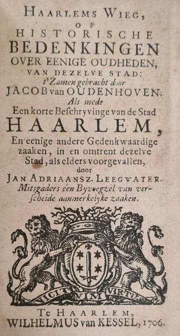Jacob van Oudenhoven/Jan Adriaansz. Leegwater - Haarlems