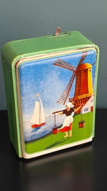 German Geobra Coin Money Bank - Jouet en étain - Money Box