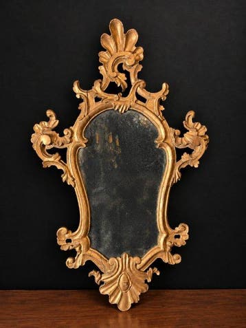 Wandspiegel - Hout, Glas