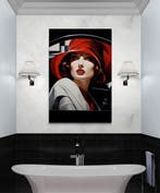 I_KONIQ - WOMAN WITH RED HAT inspirated by Lempicka