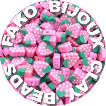 Fako Bijoux - Klei Kralen Framboos - Figuurkralen -, Hobby en Vrije tijd, Verzenden, Nieuw