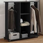 vidaXL Kledingkast met wielen 102x38x110 cm bewerkt hout, Verzenden, Nieuw