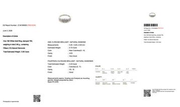 Ring - 18 karaat Witgoud - 0.95ct. tw. Diamant (Natuurlijk)