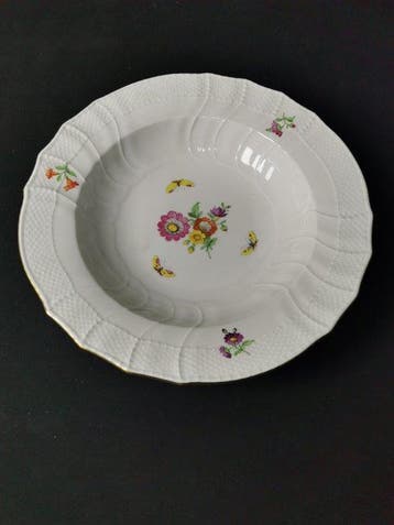 KPM Berlin globo con croce - Rocaille - 6 Piatti fondi -