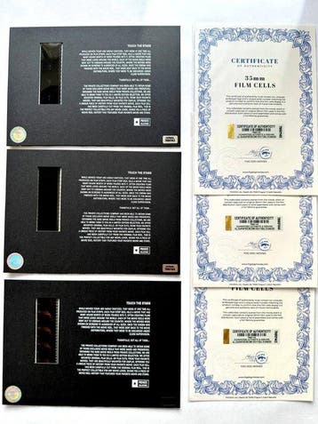 David Lynch – Extremely rare Set of 3 Mounted 35mm Film, Nieuw