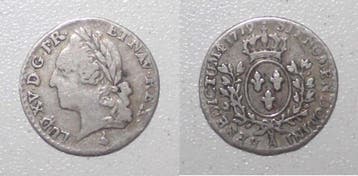 1/20 écu France Frankreich Km 552 Louis Xvi 1/20 Ecu Mit..., Verzenden, België