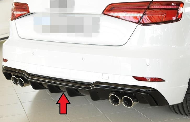 S3 Look Diffuser voor Audi A3 8V S line, Auto diversen, Tuning en Styling, Ophalen of Verzenden