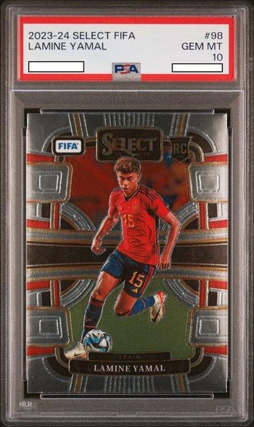 2023-24 Panini Select FIFA Lamine yamal #98 Graded card -