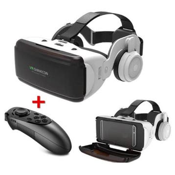 VR Virtual Reality 3D Bril 90° Met Bluetooth, Verzenden