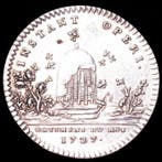 Frankrijk. Silver Jeton Louis XV, Bâtiments du roi 1727