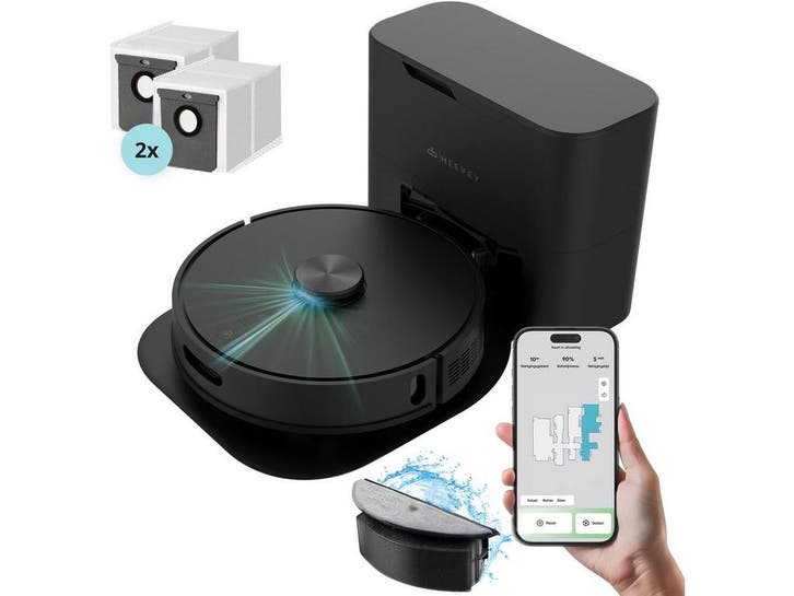 Heevey Robotstofzuiger Pro - Robotstofzuiger - Dweilfunctie, Electroménager, Aspirateurs, Envoi