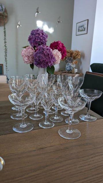 Val Saint Lambert - Gevaert - Wijnglas (18) - Kristal -, Antiek en Kunst