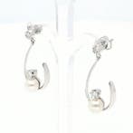 Boucles doreilles - 18 carats Or blanc - 0.22ct. tw.