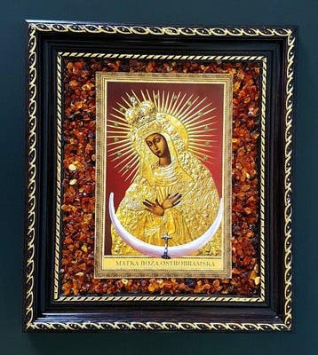 Barnsteen - Unique Amber picture icon Wall decoration - Home