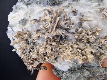 Zilver Op Calcite Top - Hoogte: 70 mm - Breedte: 55 mm- 128