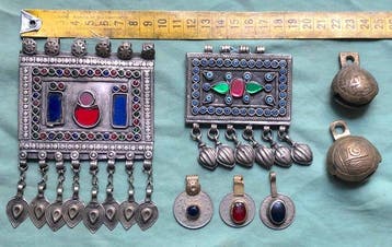 verre métallique - Pendentif - Pendentifs Kuchi et cloches