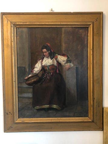 Antonio Mancini (1852-1930), Atelier de - Ragazza Ciociara