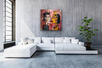 Eric Brumette - KISS ME LIKE BASQUIAT 74 - Toile L - LIMITED