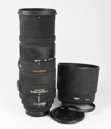 Sigma 150-500mm 1:5-6.3 APO HSM - Cameralens, Nieuw