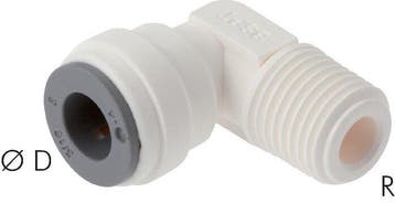 Raccord enfichable coudé 90deg 5/16 x 1/4 NPT avec, Verzenden