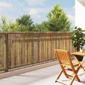 vidaXL Bamboe hek 600 x 125 cm Bamboe Naturel, Verzenden, Nieuw