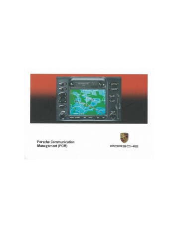 1999 PORSCHE PCM INSTRUCTIEBOEKJE DUITS, Ophalen of Verzenden