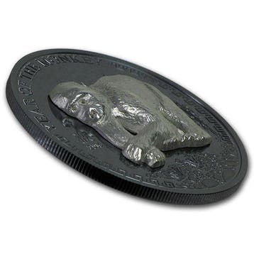 Mongolië. 500 Togrog 2016 - Year of the Monkey - High Relief