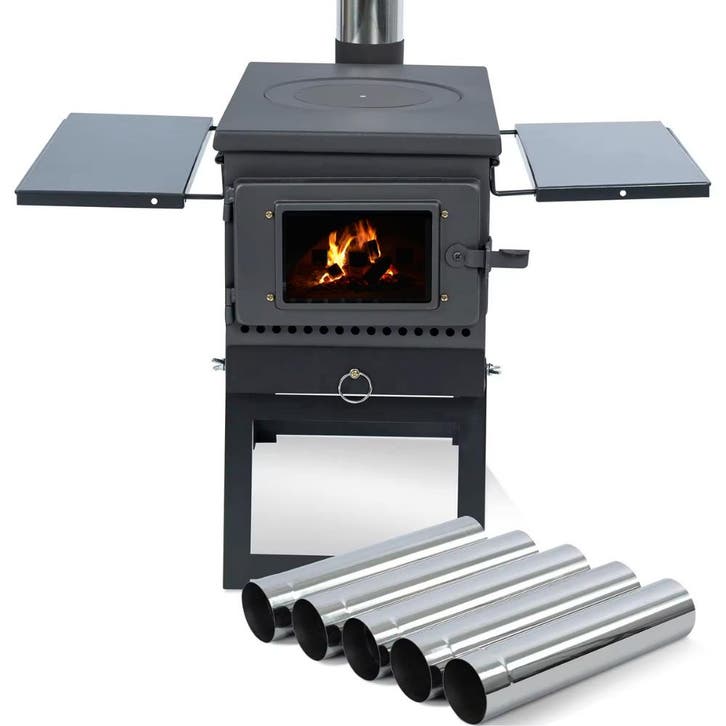 ASH - Outdoor Stove - Camping Houtkachel -  met Grill, Tuin en Terras, Houtskoolbarbecues, Nieuw, Verzenden
